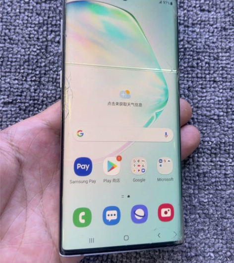 三星note10 256G 外版  内屏爆...