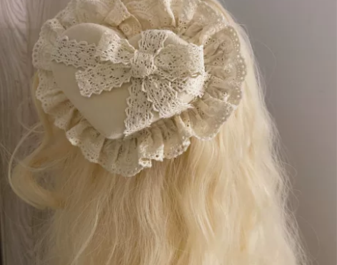 手作原创爱心小礼帽Lolita小物cla系...