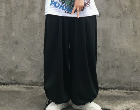 裤子女2020秋冬新款ins日系黑色束脚灯...