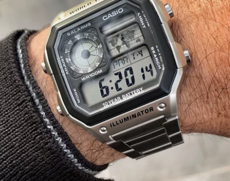 【电池用十年】卡西欧ins复古多功能运动防...