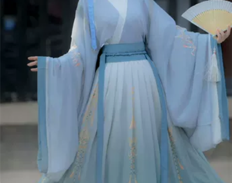 艺缕原创九州正品汉服女魏晋风大袖交领襦裙齐...