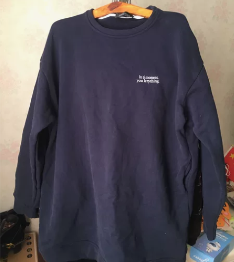 转男士运动卫衣全棉外单蓝色 感兴趣的话点“...