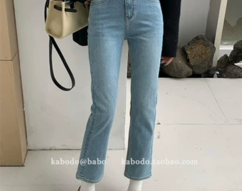浅色牛仔裤女Kabodo81600A卡布秋...