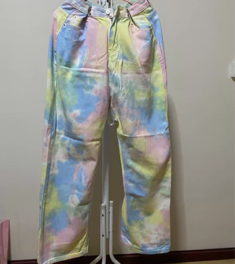 高腰牛仔裤低价出 m码宽松显瘦 全新 买回...