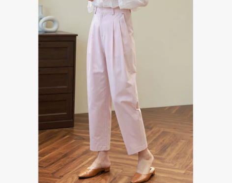 2022夏季新款薄款高腰显瘦梨形身材直筒裤...