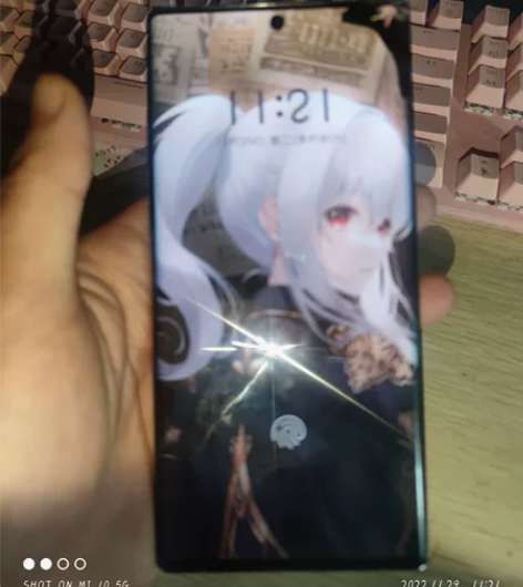 三星note10+韩版   莫奈彩 跌下来...