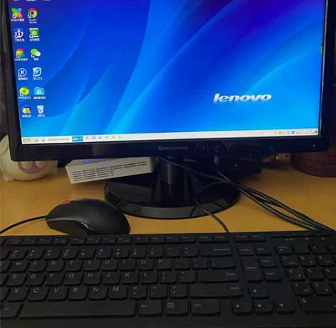 联想台式机电脑整套(主机+显示器+键盘+鼠...
