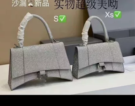 22s新款牛皮星空沙漏包大容量百搭手提包陈...