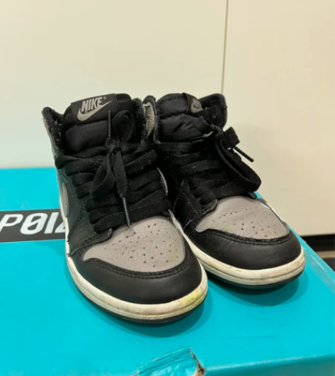 乔丹 AJ1影子灰 童鞋 12c 内长18...