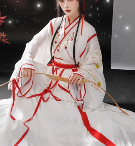 玉术原创汉服女神明少女晋制魏晋风齐腰交领中...