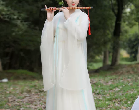 ?古装女汉服女襦裙仙女白色清新淡雅超仙气古...