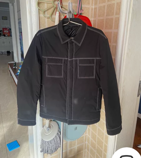 鸭绒秋冬外贸男士翻领明基线休闲羽绒服外套 ...