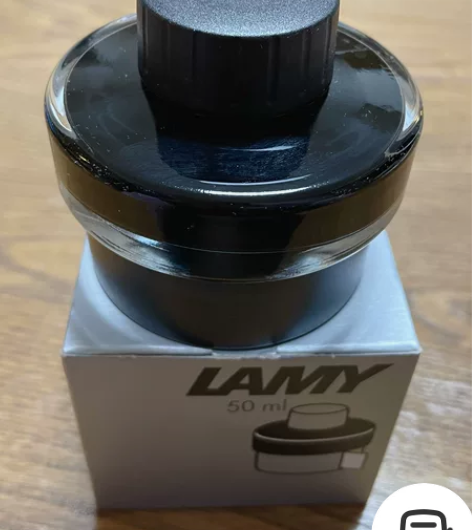 LAMY凌美50ml黑色瓶装墨水，朋友送的...
