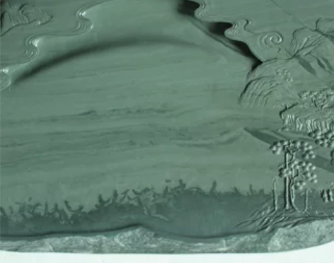 凯利洮砚江山砚   水泉湾老坑极品鹊桥纹料...