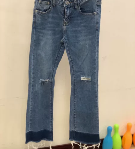 海伦公主牛仔裤长裤破洞牛仔25码 成色如图...