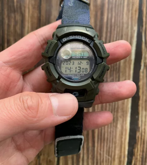 卡西欧GL170绝版军表 里圈金属非常有质...