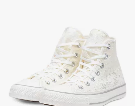 匡威蕾丝高帮帆布鞋 38码 未穿着出门感兴...