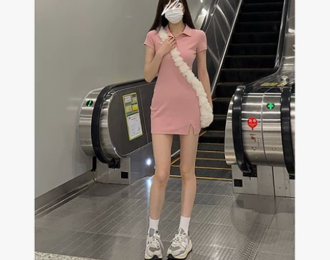 DREAM SEVEN77 POLO领连衣...