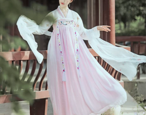 古代汉服白菜女魏晋中国风齐胸襦裙广袖古装超...