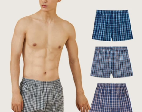 短裤男 男装短裤3条装 三枪男士内裤阿罗裤...