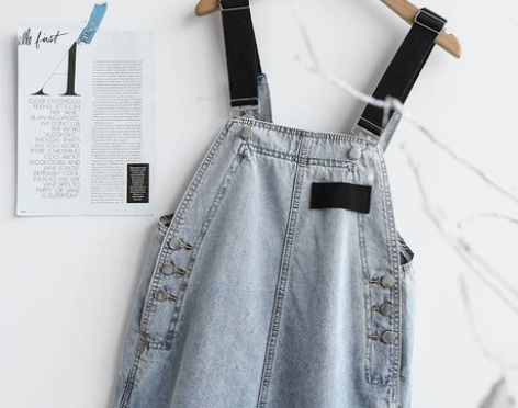 森女系减龄背带裤女夏2019新款韩版宽松显...