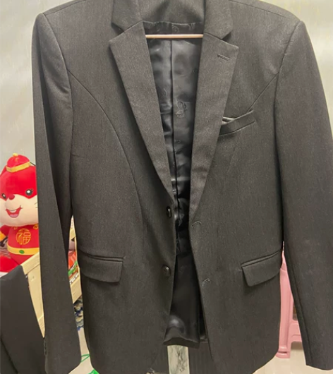 休闲西装外套男士潮流修身帅气三件套 XL码...