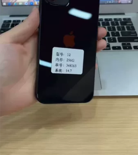 苹果12 256G 黑色国行 成色靓，无磕...