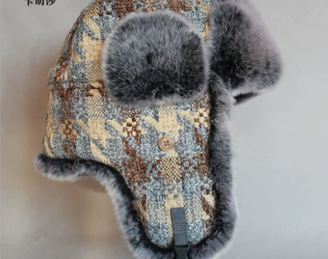 男女士 冬季 韩版潮 女雷锋帽 护耳骑车帽子