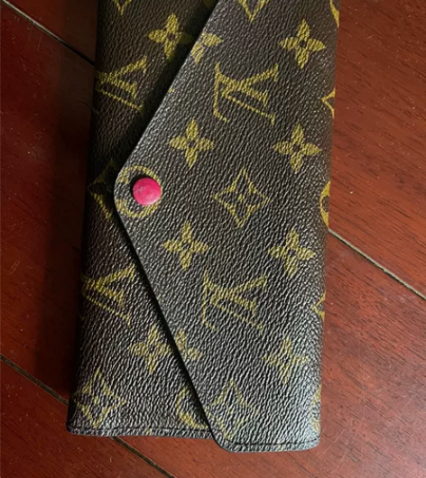 LV正品女士钱包豆豆老花长款翻盖卡包钱夹手...