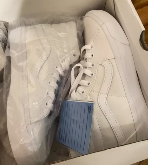 Vans范斯官方 Sk8-Hi纯白高帮安纳...