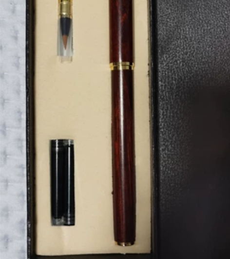 六品堂钢笔式毛笔纯狼毫软笔书法笔便携式钢笔...