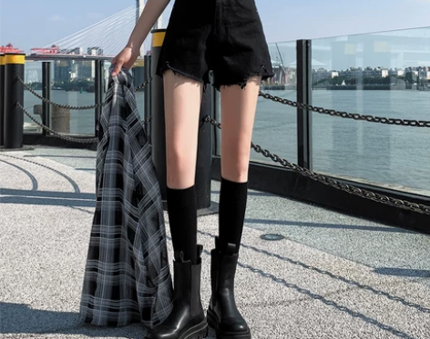 牛仔短裤女高腰2022新款夏季韩版大码宽松...