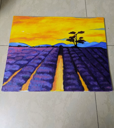 无框画，薰衣草田，10元，自提不包邮！ 感...