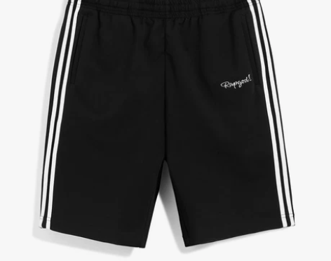 【双品节】太平鸟男装男士运动裤黑色宽松条纹...