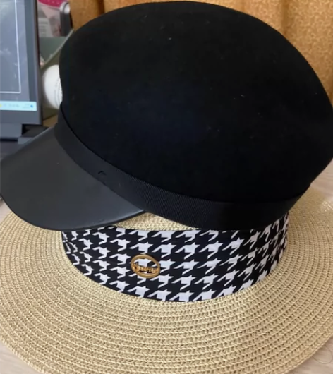 羊毛贝蕾帽 海军帽 礼帽风格 百分百羊毛面...