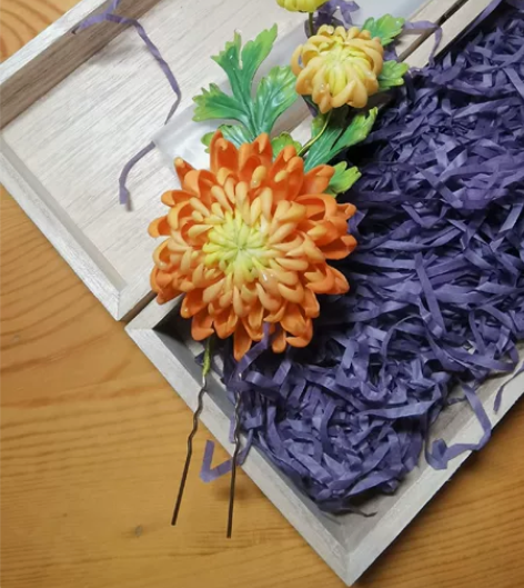 【出】汉服发簪 闲置菊花发簪 材质好像是粘...