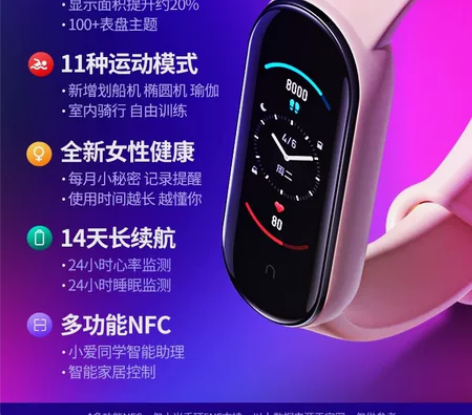小米手环5nfc版 佩戴不超过10天 几乎...
