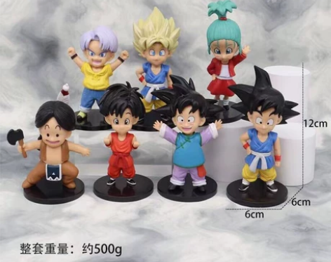 现货大号12厘米7款七龙珠手办动漫卡通贝吉...