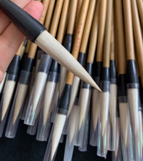 拍一发二，五号羊毫斗笔库房里翻出一点老毛笔...