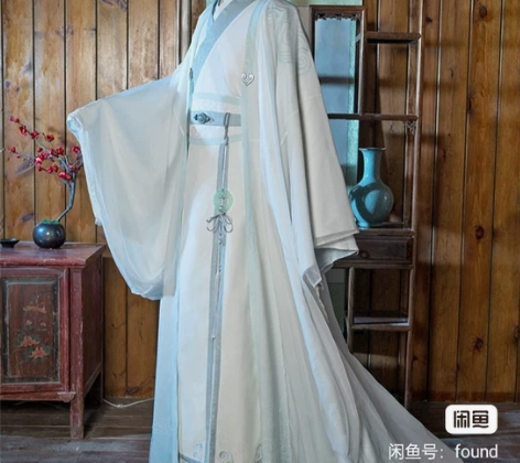 悠窝窝成年蓝忘机m码 带发冠发簪，假发 无...