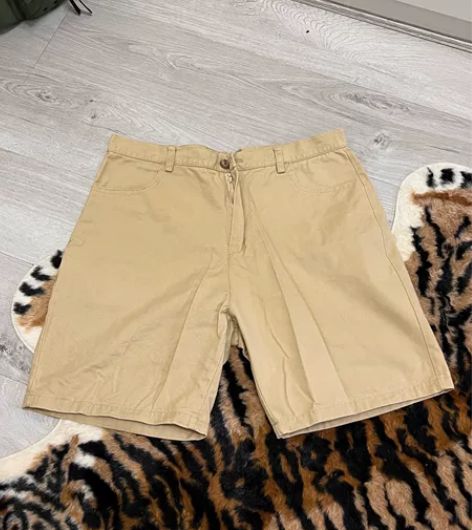 男生战地短裤 记者短裤 复古卡其色工装短裤...