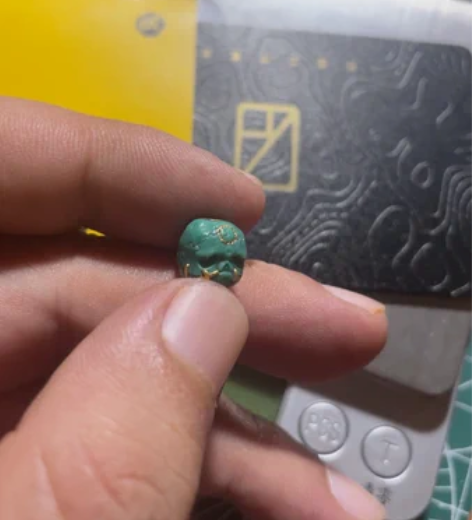 石道玉雕工作室阿呆，尺寸9.5*9*9。看...
