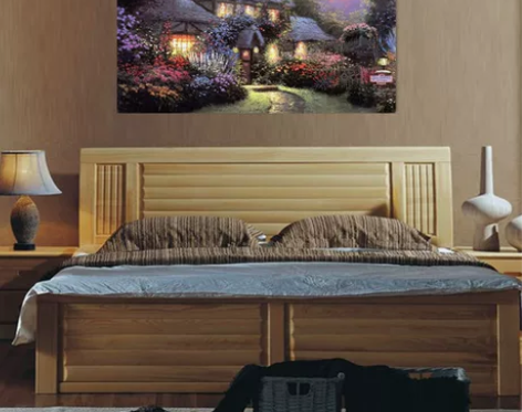 五折包邮客厅卧室玄关电表箱风景装饰画无框画...