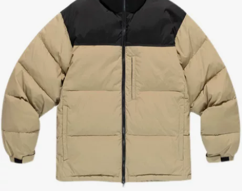 BENT IDEA 日系工装拼接立领羽绒服...
