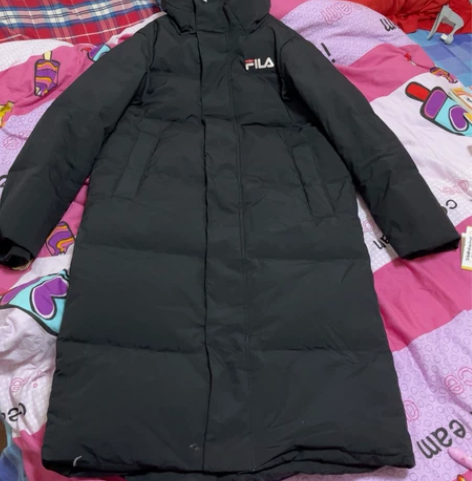 工厂样衣 羽绒服男长款 有掉毛现象 非斐乐...