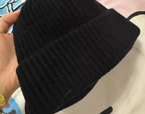 黑色帽子男士冬季保暖毛线帽针织帽大头围冷帽...