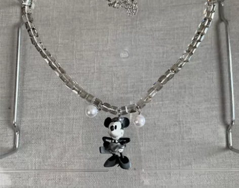绝版中古米奇米妮彩色串珠项链 虞书欣同款 ...