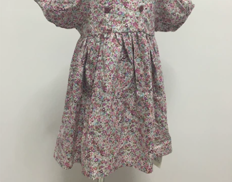 古田品牌 棉布连衣裙 碎花田园风小清新裙子...