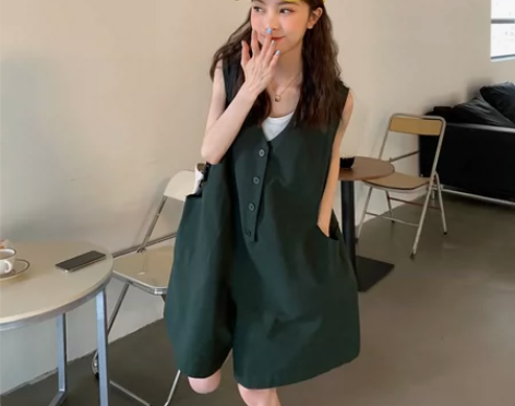 日本代购SLY小个子无袖休闲阔腿连体裤20...