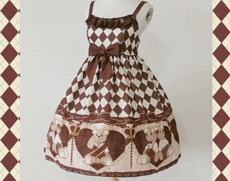 【奶酪可可】原创 权杖熊 小高腰JSK l...